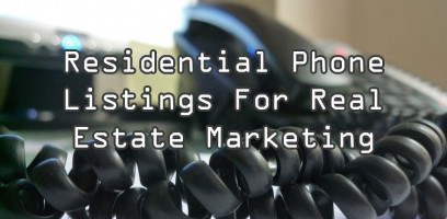 How to use residential phone listings for real estate marketing